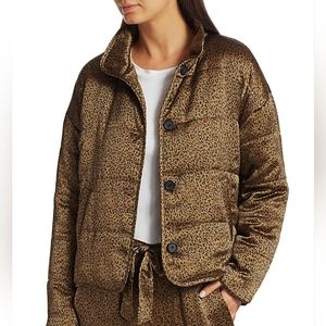 Joie Maysa Leopard Print Puffer Jacket
